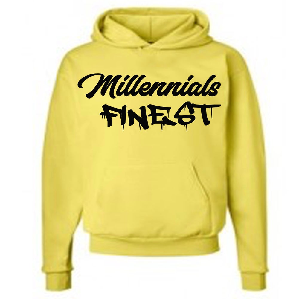 Millennials Finest Signature Pullover Yellow Hoodie