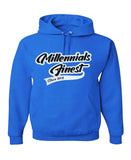 2020 Millennials Finest Patched Chenille Unisex Hoodies Royal Blue