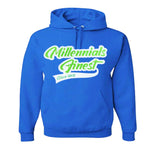 2020 Millennials Finest Patched Chenille Unisex Hoodies Royal Blue