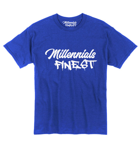 Millennials Finest Signature Blue Tee